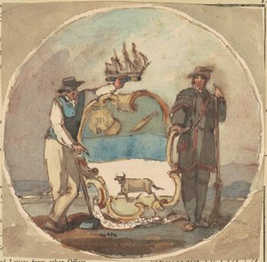 「デラウェア州の国璽」の研究 作： Thomas Sully