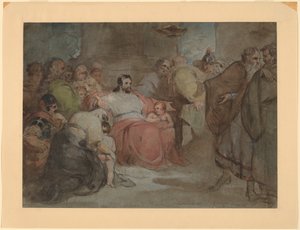 小さな子供たちに苦しむ 作： Thomas Sully