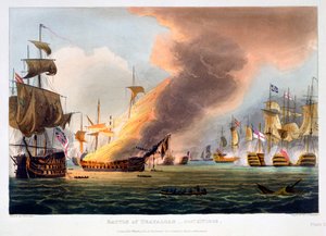 トラファルガーの戦い、1805年10月21日1816年 作： Thomas Sutherland