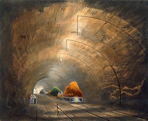「トンネル」、リバプール・アンド・マンチェスター鉄道、1833 年