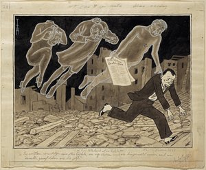 祖国が危うい 作： Thomas Theodor Heine