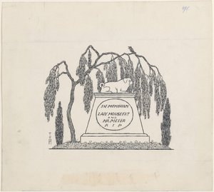 モプスグラブ 作： Thomas Theodor Heine