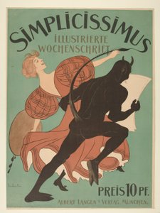 シンプリシムス、週刊イラスト 作： Thomas Theodor Heine