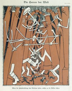 「The Masters of the World」、「Simplicissimus」誌の表紙 作： Thomas Theodor Heine