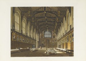 キリスト教会ホール、1814年 作： Thomas Tomkins