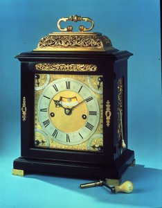 サセックストンピオン、チャールズ2世の印象的な8日間の卓上時計、プルクォーターリピート、c.1675-80
