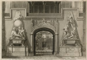 合唱団、ウェストミンスター寺院、ロンドンへの入り口 作： Thomas Uwins