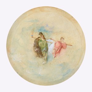 夜明け、1892年。 作： Thomas Wilmer Dewing