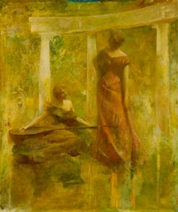 音楽、約。 1895年。 作： Thomas Wilmer Dewing