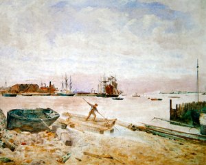 フリートウッド、1860年頃（紙に水彩画） 作： Thomas Wade