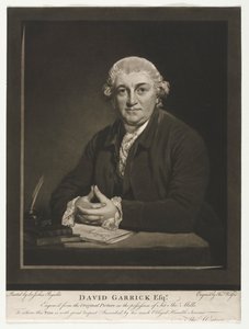 デヴィッド・ギャリック、1779年。 作： Thomas Watson