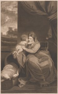 エリザベス・レディ・メルボルンと彼女の息子、名誉ある人。 ペニストンラム 作： Thomas Watson