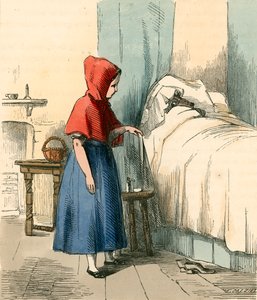 彼女の祖母のベッドサイドで 作： Thomas Webster