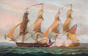 ブリッグの間の決闘、c1817 作： Thomas Whitcombe
