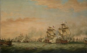 聖者の戦いにおける「パリ市庁舎」の降伏 作： Thomas Whitcombe