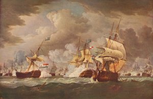 キャンパーダウンの戦い、c1800 作： Thomas Whitcombe