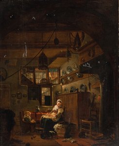 オランダの農場のコテージのインテリア 作： Thomas Wijck