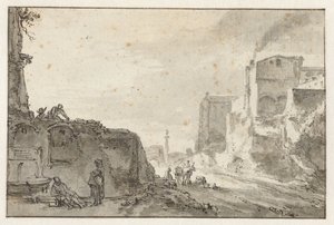 イタリアの街並み 作： Thomas Wijck