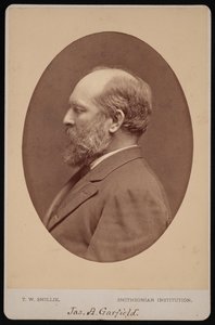 ジェームズ・エイブラム・ガーフィールドの肖像、1831～1881年、1880年6月。 作： Thomas William Smillie