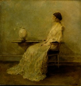レディ・イン・ホワイト（No.） 作： Thomas Wilmer Dewing