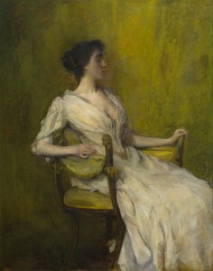 レディ・イン・ホワイト 作： Thomas Wilmer Dewing