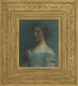 ブルーの肖像、1898 作： Thomas Wilmer Dewing