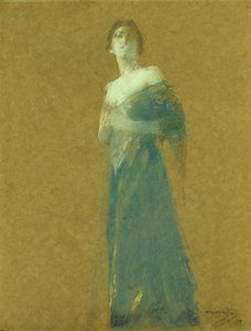 青の女性