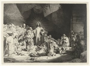 キリストの説教 (The Hundred Guilder Print) 作： Thomas Worlidge