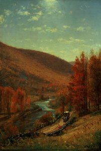 ベルヴェデーレ、バーモント州を通る道路 作： Thomas Worthington Whittredge
