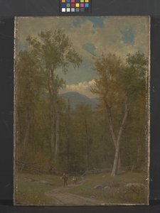 風景（キャンバスに油彩） 作： Thomas Worthington Whittredge
