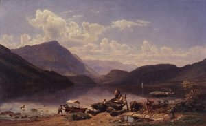 ローマ近郊の風景 作： Thomas Worthington Whittredge