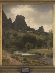 Summer Pastorale (View Of Kallenfels) (キャンバスに油彩) 作： Thomas Worthington Whittredge