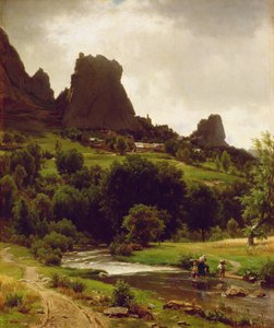 夏のパストラーレ（カレンフェルスの眺め）1853年（キャンバスに油彩） 作： Thomas Worthington Whittredge