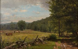 牧草地、1870年頃 作： Thomas Worthington Whittredge