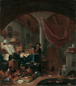 彼の研究における錬金術師 作： Thomas Wyck