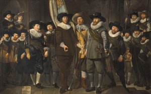 Allaert Cloeck大尉とLucas Jacobsz Rotgans中尉の指揮下にある、アムステルダムの第3地区の将校とその他の市民警備隊員