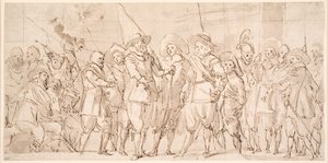 Allaert Cloeck大尉とLucas Jacobsz Rotgans中尉の指揮下にあるアムステルダム第3地区の将校とその他の市民警備員 作： Thomas de Keyser