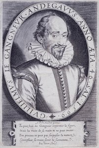 フランス王室秘書官ギヨーム・ル・ガンヌール（1553-1624）の肖像画 作： Thomas de Leu