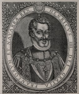 フランス・ナバラ王国のヘンリー4世（1553-1610）の肖像 トマス・デ・リューの彫刻（16世紀