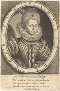 ロレーヌのルイーズ 作： Thomas de Leu after François Quesnel