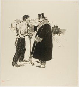 ダウン 作： Théophile Alexandre Pierre Steinlen