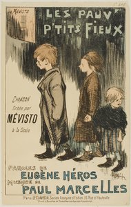 レ・ポーヴ・ピッツ・フィーユー 作： Théophile Alexandre Pierre Steinlen