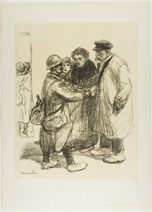 人は慣れない 作： Théophile Alexandre Pierre Steinlen