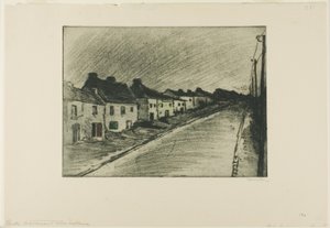村を貫く道 作： テオフィル・アレクサンドル・ピエール・スタインラン