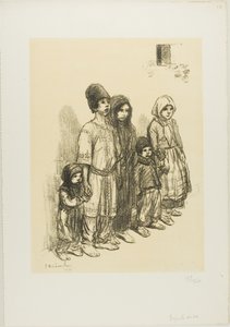セルビアの子供たち 作： Théophile Alexandre Pierre Steinlen