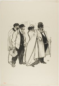 彼女はひどい結果になった！ 作： Théophile Alexandre Pierre Steinlen