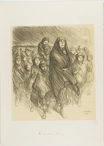 ベルギーのエクソダス 作： Théophile Alexandre Pierre Steinlen