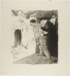 最後の待ち伏せ 作： Théophile Alexandre Pierre Steinlen
