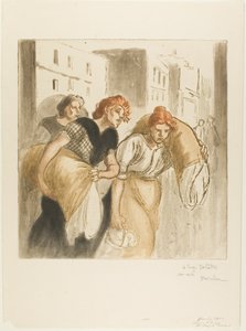 ランドリーからの帰還 作： Théophile Alexandre Pierre Steinlen