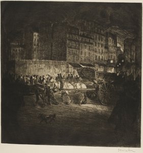 ゴミ収集車 作： Théophile Alexandre Pierre Steinlen